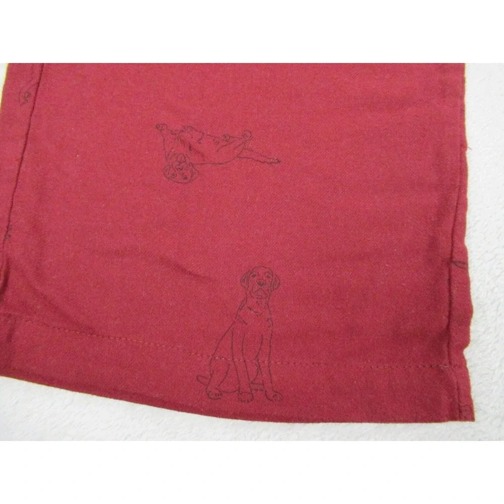 Sonoma Pants Men XL Red All Over Dog Print Flame Resistant Elastic Sleep 38x29